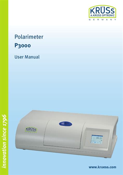 kruss polarimeter manual|Kruss P3000 Manuals .